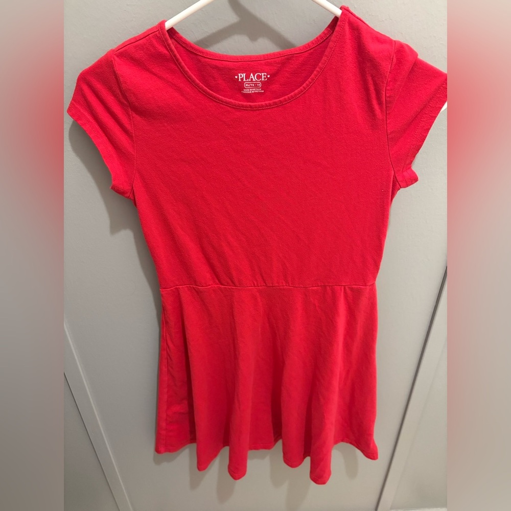 The Children's Place Vibrant Red Casual Dress
